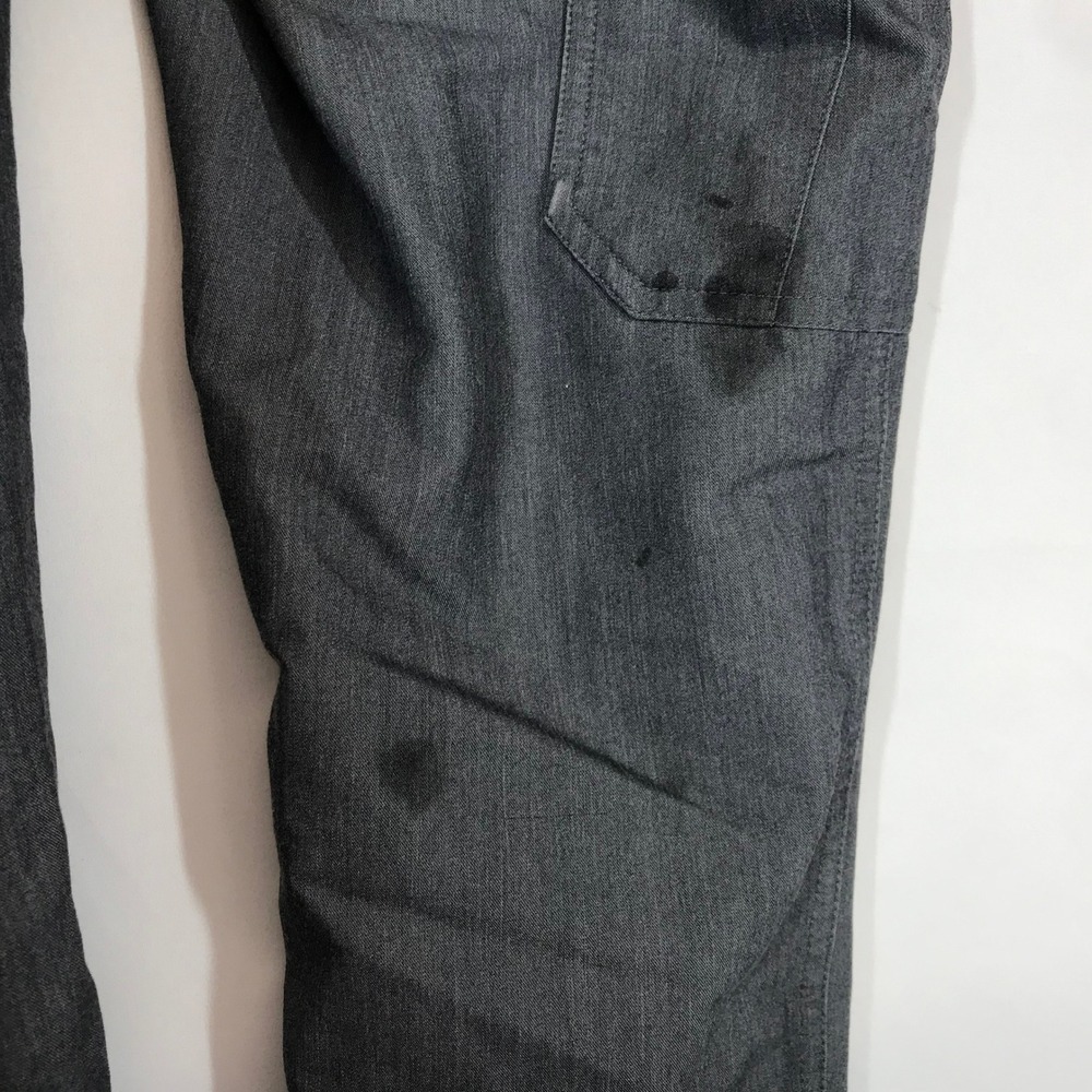 FIGS Graphite Gray Cargo Scrub Pants Slim Fit Jogger Teal Drawstring Mens Small - Picture 8 of 13
